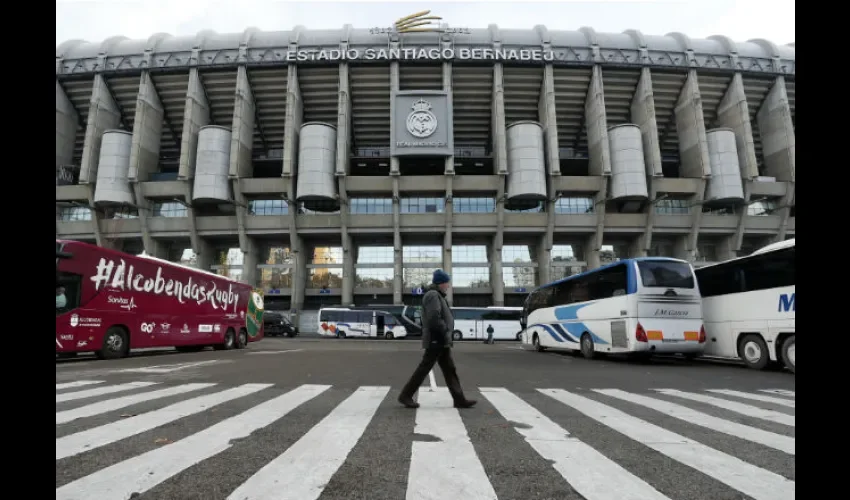 El estadio Santiago Bernabéu. Foto: AP