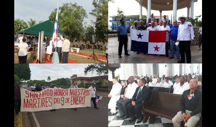 Colón, Herrera, Panamá Oeste y Veraguas  recuerdan a los mártires del 9 de Enero de 1964.