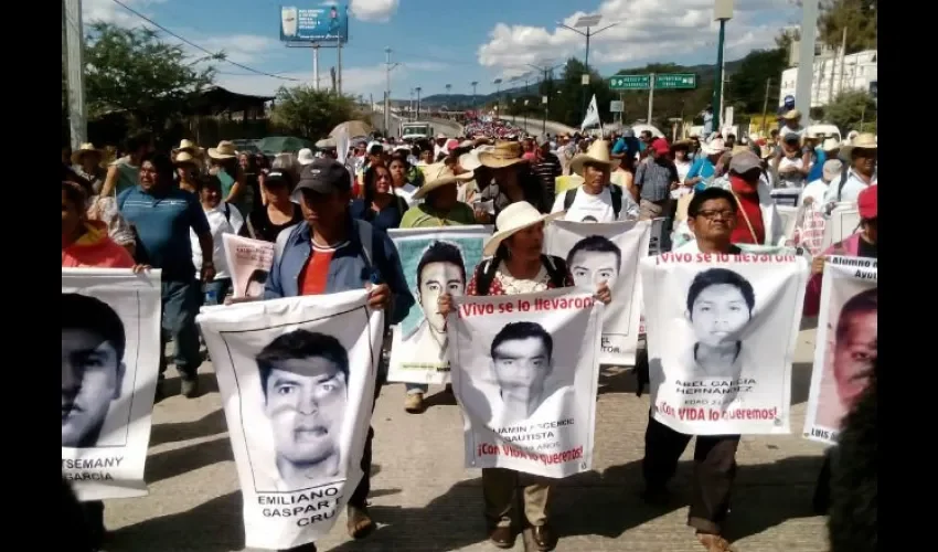 Jóvenes desaparecidos de Ayotzinapa en 2014. Foto: EFE