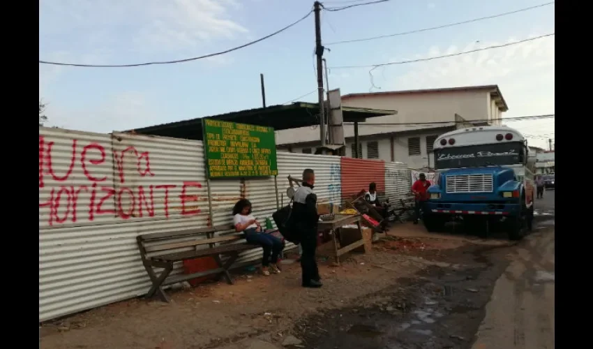 Piquera de buses de Panamá Oeste. 