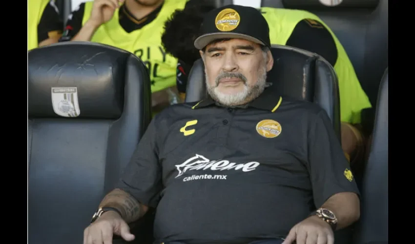 El entrenador   Diego Armando Maradona. Foto: EFE