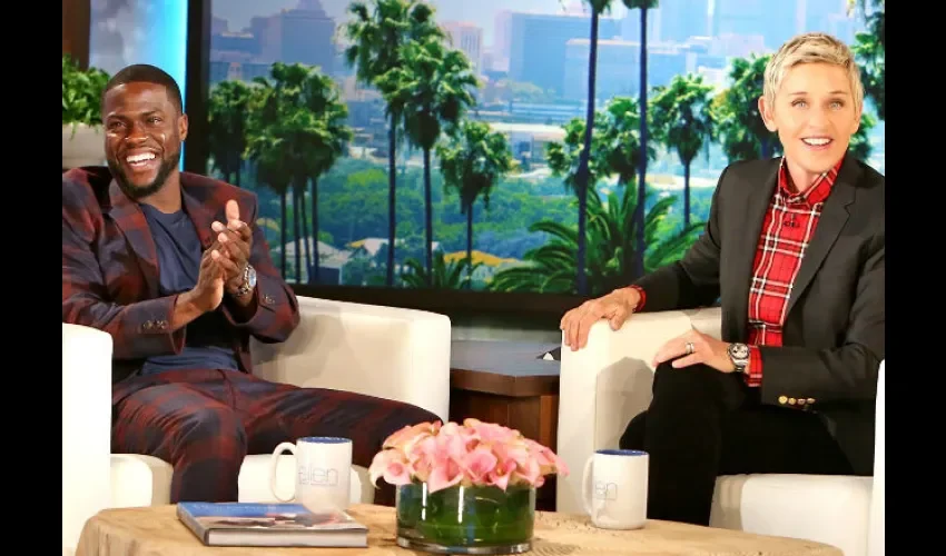 Ellen DeGeneres y  Kevin Hart