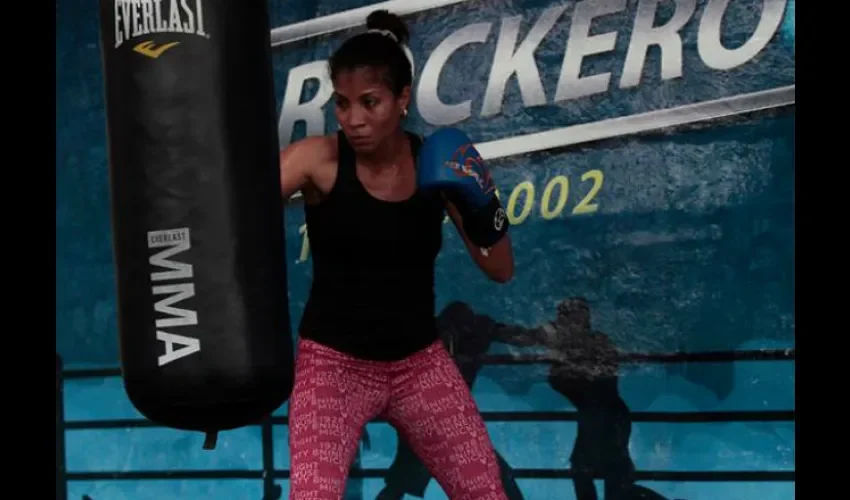 La boxeadora panameña Laura Ledezma. Foto: Anayansi Gamez