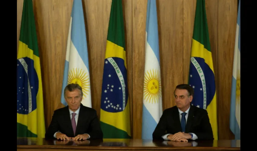 Mauricio Macri y Jair Bolsonaro.