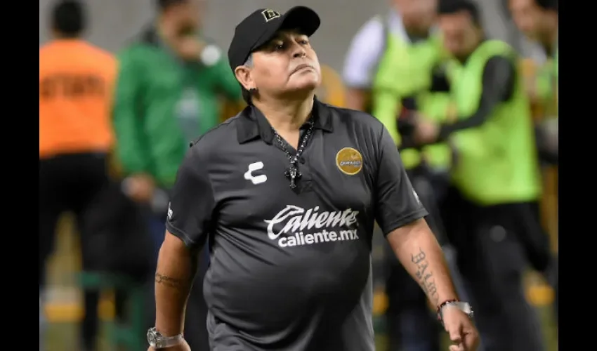 Diego Armando Maradona está en su segunda temporada con Dorados de Sinaloa.