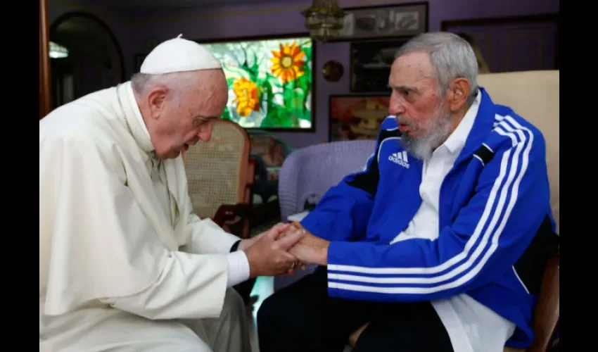 Alex Castro, hijo de Fidel Castro captó la foto del cubano con el Papa. Foto: Alex Castro