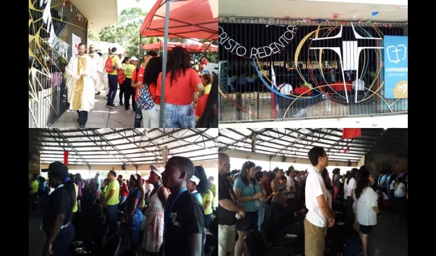 Los peregrinos se gozan cada una de las jornadas de catequesis que se realizan en Cristo Redentor. Fotos. Jean Carlos Díaz