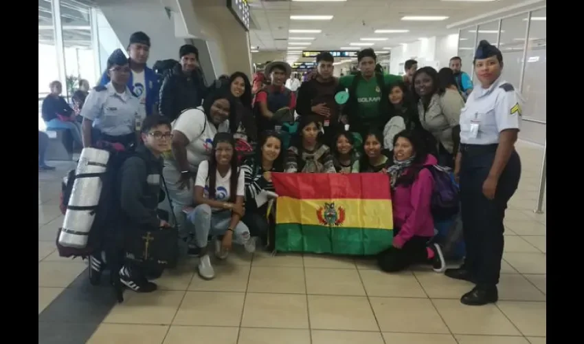 Foto ilustrativa de la llegada de más peregrinos en el Aeropuerto Internacional de Tocumen. Cortesía. 