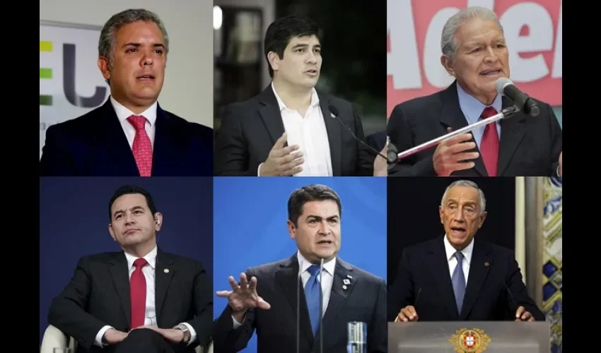 Presidentes de Colombia, Costa Rica, El Salvador, Guatemala, Honduras y Portugal en la Jornada Mundial de la Juventud.