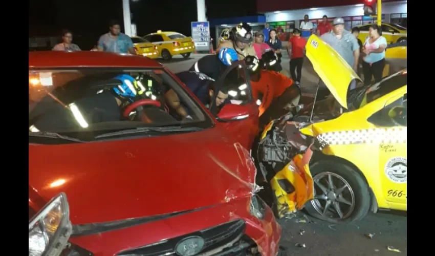 Accidente de tránsito en Los Santos.