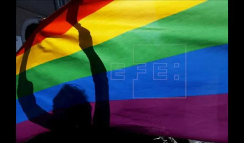 Bandera de la comunidad  LGBTI. 