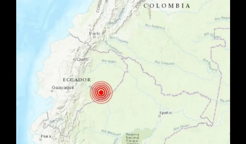 Temblor de magnitud 7.5 sacudió a Ecuador. Cortesía. 