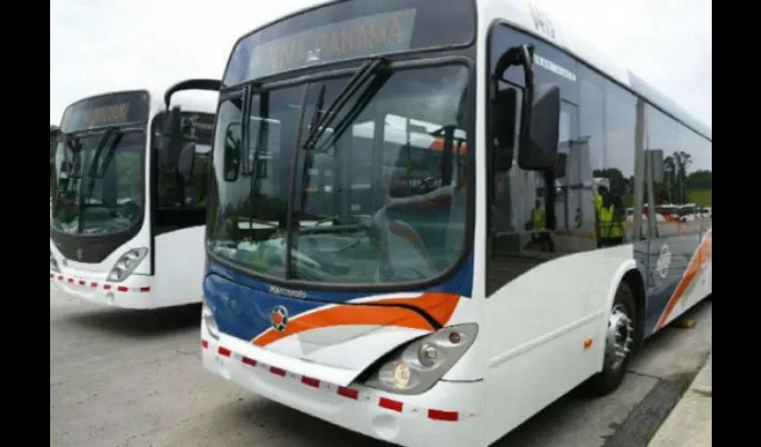Unidades del metrobús listas para transportar a los usuarios. 