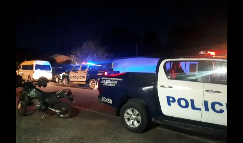 Operativo policial en Veraguas. 