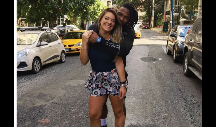 La española ha venido dos veces a Panamá a ver a su negro. Foto: Instagram
