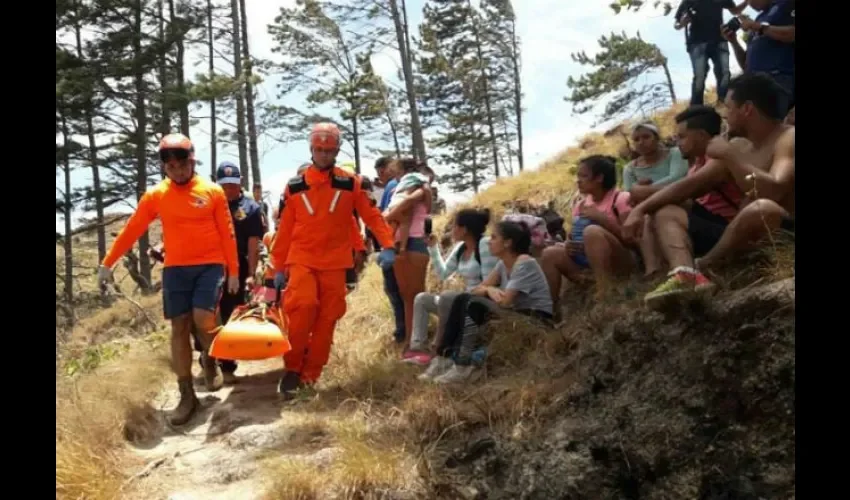 Rescate realizado en La Silampa. Foto: Cortesía