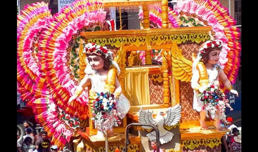El carro de Calle Arriba de Las Tablas del Martes de Carnaval.