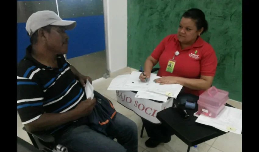 Foto ilustrativa de los pacientes atendidos por las especialistas. 