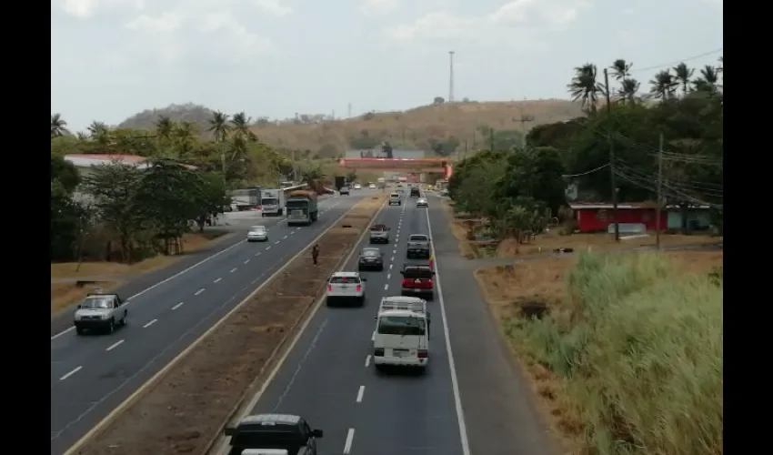 Foto ilustrativa de vía Interamericana. 