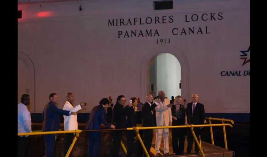 Morgan Freeman disfrutó a lo grande su llegada a Panamá.