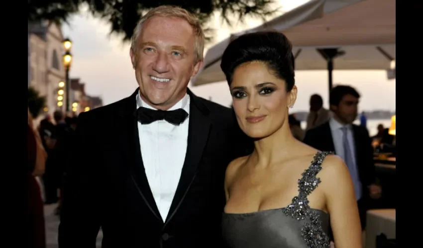 François-Henri Pinault y Salma Hayek.