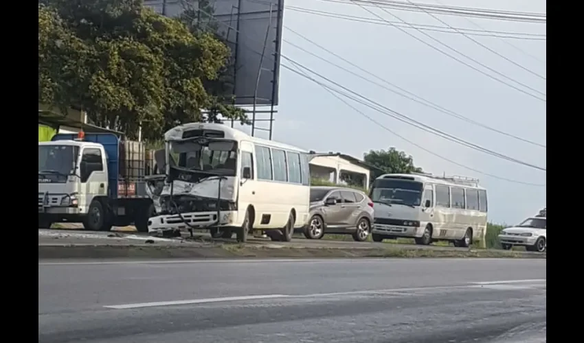 Foto ilustrativa del área del accidente. 