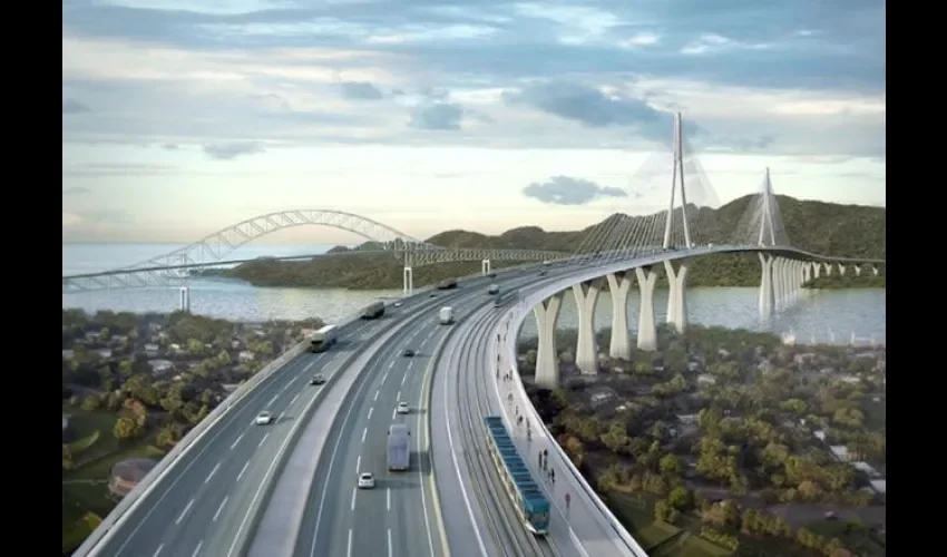 El cuarto puente facilitará la comunicación de más de un millón de personas que se trasladan desde Panamá Oeste a la ciudad capital y viceversa. Foto: Cortesía