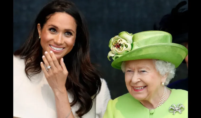 Meghan Markle y la reina Isabel.