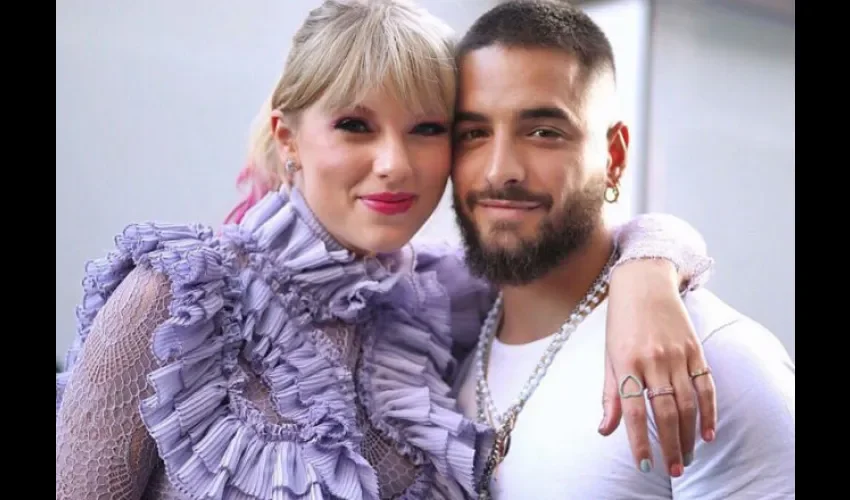 Taylor Swift y Maluma.