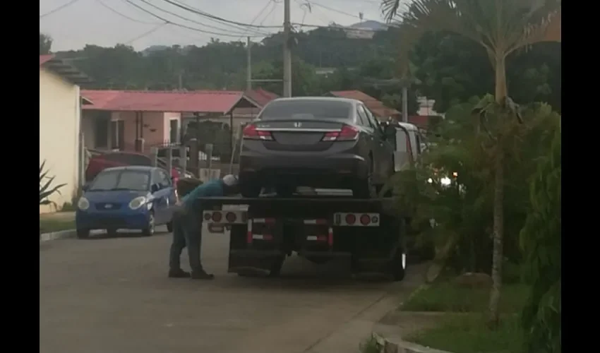 El auto fue confiscado en Valle Dorado. 