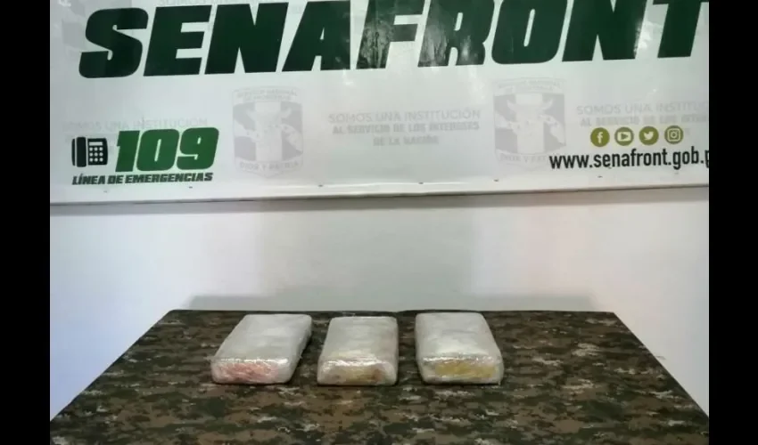 El decomiso de la droga se dio momentos en que las unidades en el puesto de control próximo a la frontera entre Panamá y Costa Rica. Foto: Mayra Madrid