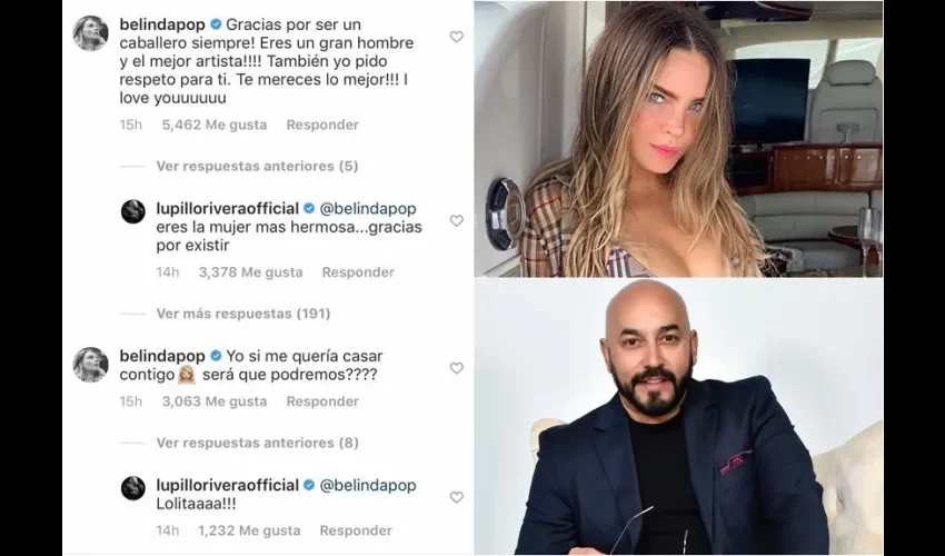 Lupillo dijo que el tatuaje de Belinda se quedaría en su brazo.