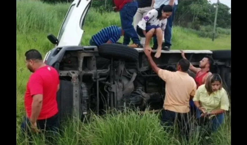 Foto ilustrativa del área del accidente. 