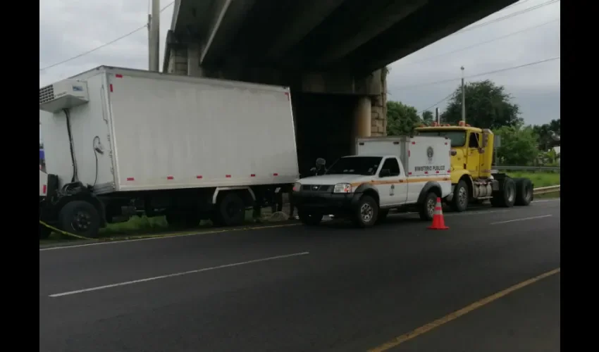 Foto ilustrativa del área del accidente. 