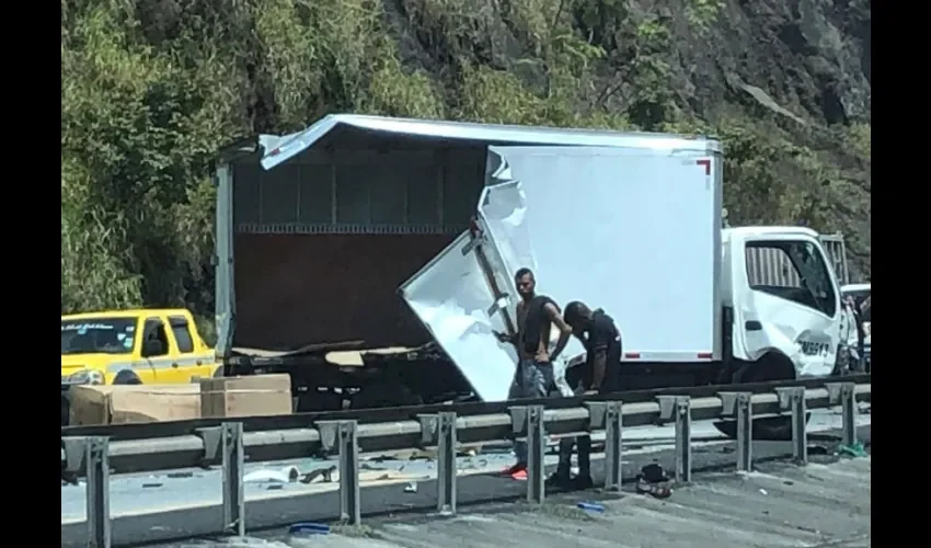 Foto ilustrativa del área del accidente. 