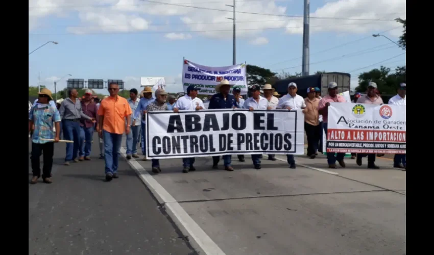 Foto ilustrativa  de la protesta. 