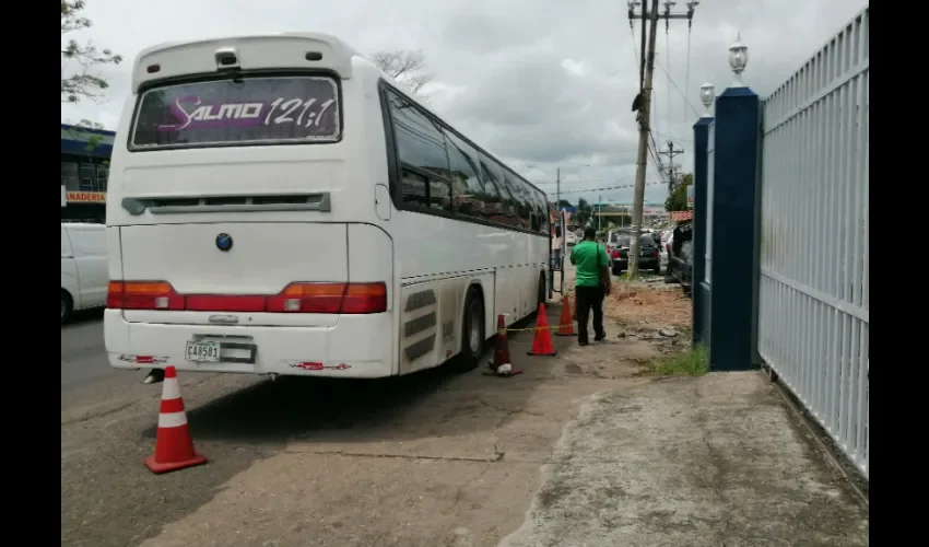 Autobús en donde se cometió el hurto. 