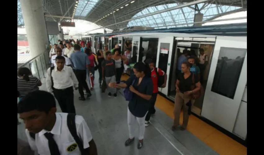 Foto ilustrativa del servicio del Metro de Panamá. 