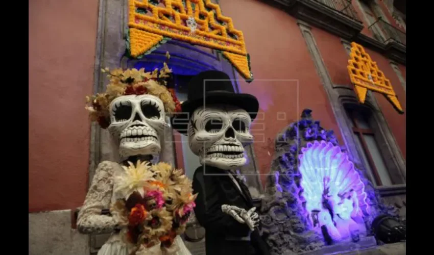 Imagen de el día de los muertos en México. Cortesía de EFE