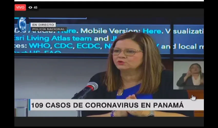 Foto ilustrativa de la ministra de salud. 