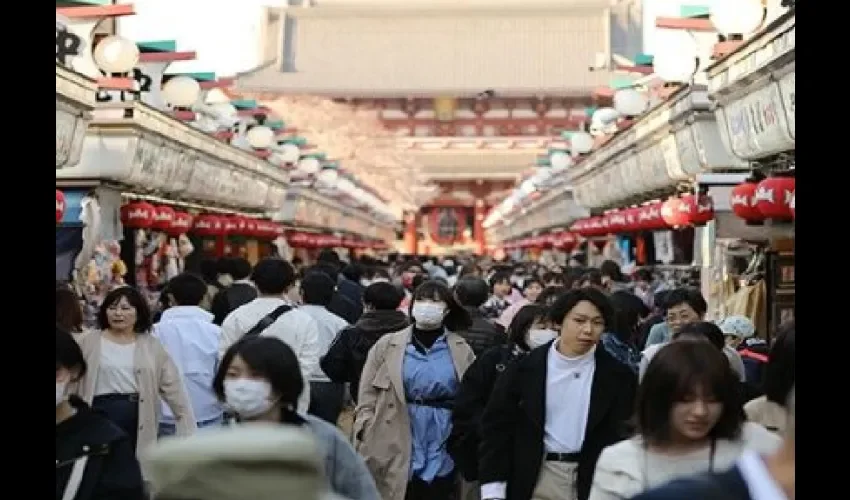 Foto ilustrativa de la población en Japón. 