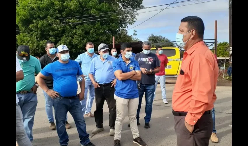 Foto ilustrativa de la protesta. 