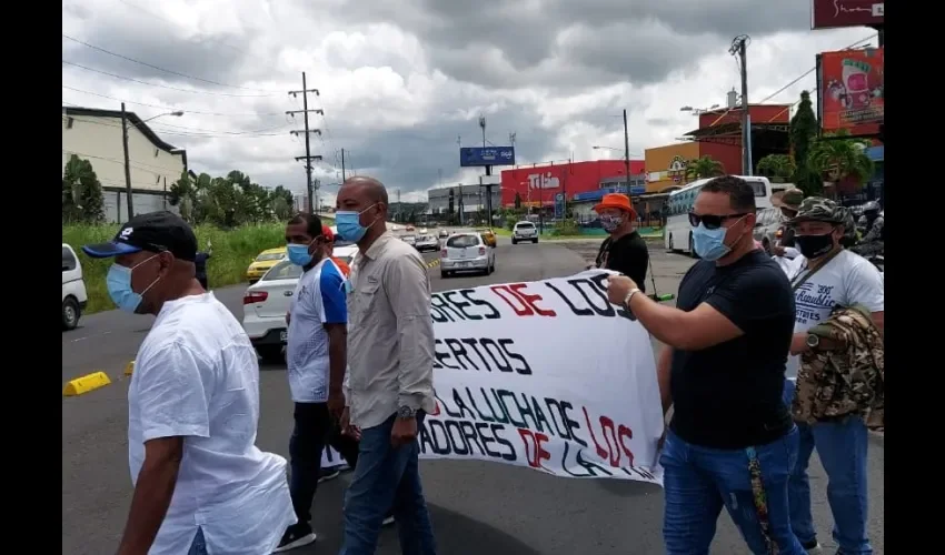 Foto ilustrativa de las protestas en Colón. 