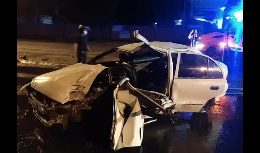 Foto ilustrativa del accidente de tránsito. 