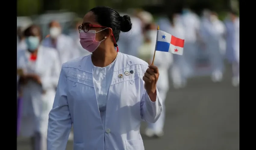 Foto ilustrativa de la marcha de enfermeras. EFE 
