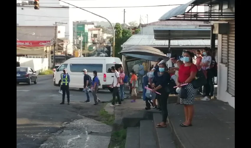 Foto ilustrativa de una parada en La Chorrera. 