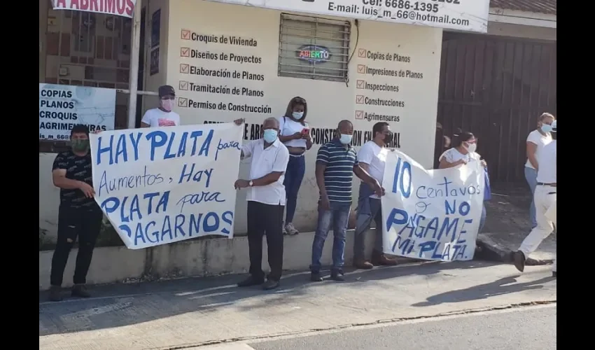 Foto ilustrativa de las protestas. 