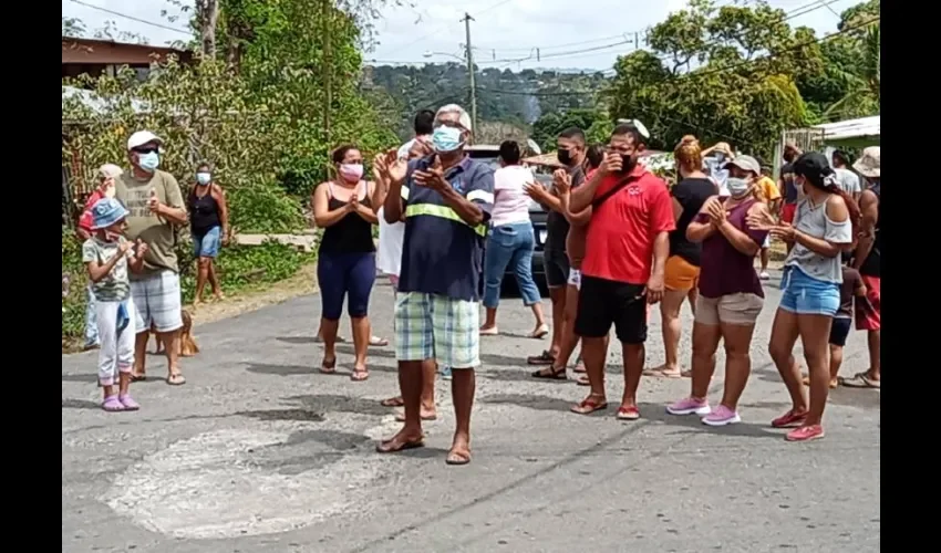 Foto ilustrativa de la protesta. 