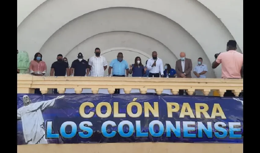 Foto ilustrativa de la reunión en Colón. 