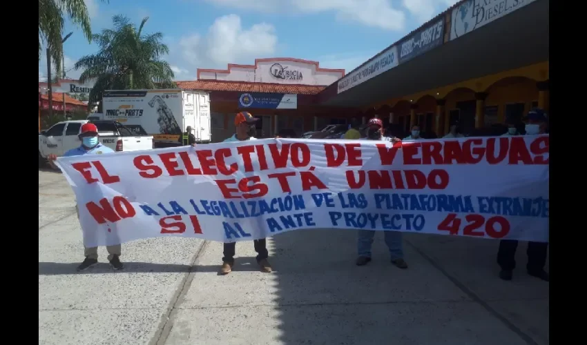 Foto ilustrativa de los manifestantes. 